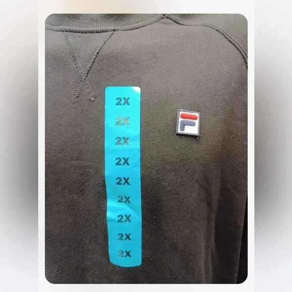 FILA Black Crewneck Sweatshirt Size  XXL - Picture 7 of 7